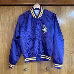 Chalk Line Vintage Minnesota Vikings‎ Button Up Jacket Men's Size Medium